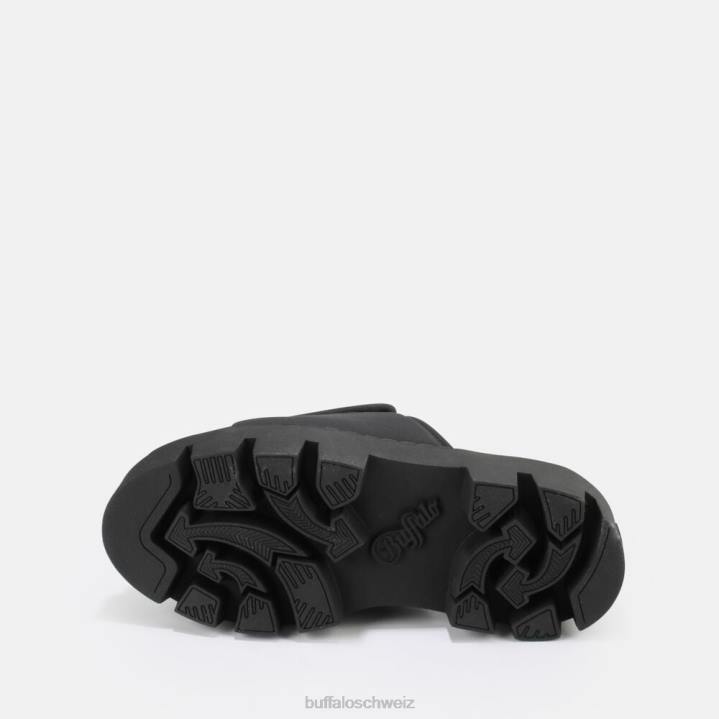 Buffalo Raven Tec-SLD Sandale vegan 846Z729 Schwarz|Folien