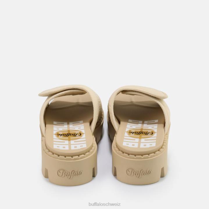 Buffalo Raven Tec-SLD Sandale vegan 846Z769 Beige|Folien