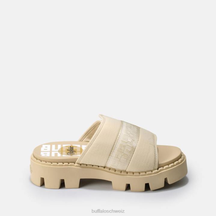 Buffalo Raven Tec-SLD Sandale vegan 846Z769 Beige|Folien
