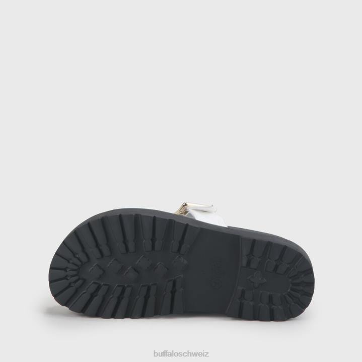 Buffalo Raya vegane Sandalen 846Z577 Weiss|Folien