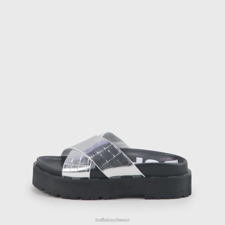 Buffalo Raya vegane Sandalen 846Z781 Silber|Folien