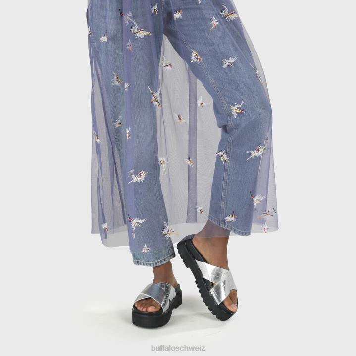 Buffalo Raya vegane Sandalen 846Z781 Silber|Folien