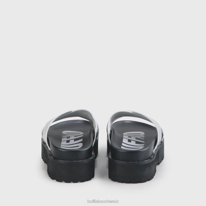 Buffalo Raya vegane Sandalen 846Z781 Silber|Folien