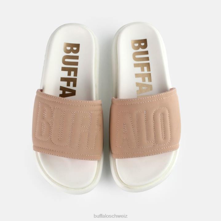 Buffalo Rey Plateausandale aus veganem Nubuk 846Z844 Rose|Folien