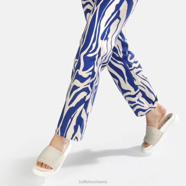 Buffalo Rey Plateausandale aus veganem Nubuk 846Z908 grau|Folien