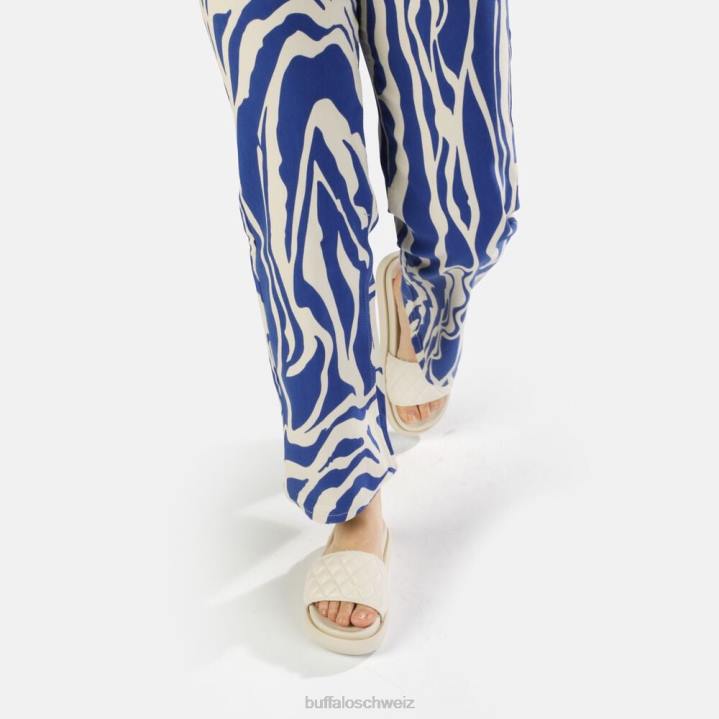 Buffalo Rey Quilt Slide vegan 846Z916 Creme|Folien