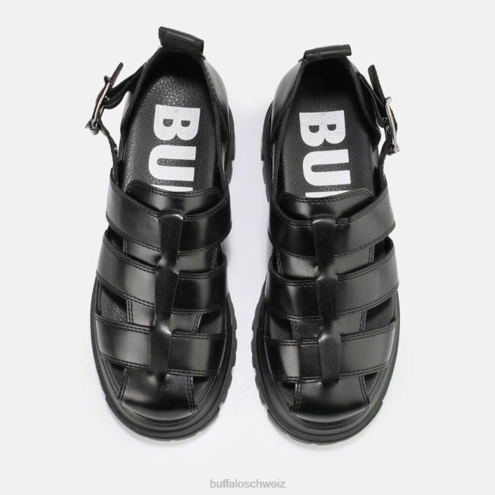 Buffalo Aspha FSH Sandale vegan 846Z547 Schwarz|Sandalen