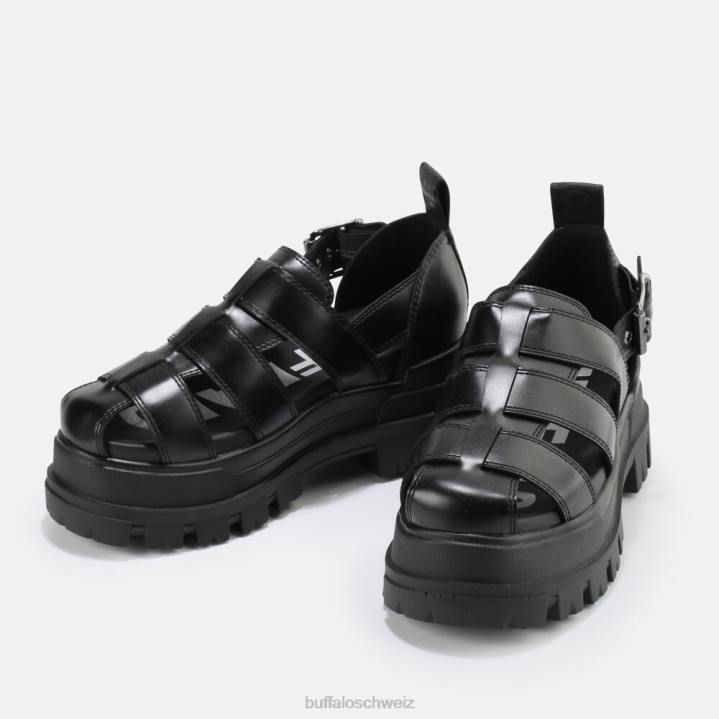 Buffalo Aspha FSH Sandale vegan 846Z547 Schwarz|Sandalen