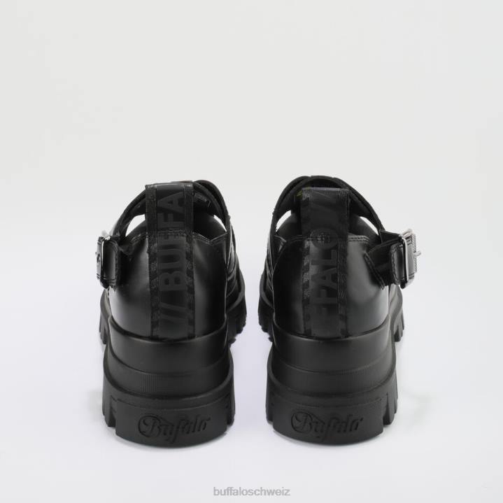 Buffalo Aspha FSH Sandale vegan 846Z547 Schwarz|Sandalen