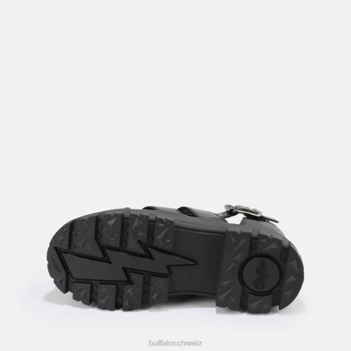 Buffalo Aspha FSH Sandale vegan 846Z547 Schwarz|Sandalen