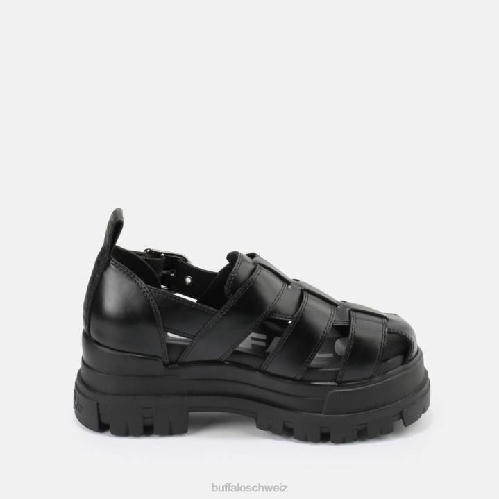 Buffalo Aspha FSH Sandale vegan 846Z547 Schwarz|Sandalen