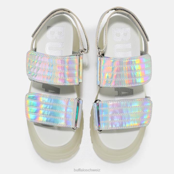 Buffalo Aspha SND Plateausandale vegan 846Z919 Silber|Sandalen