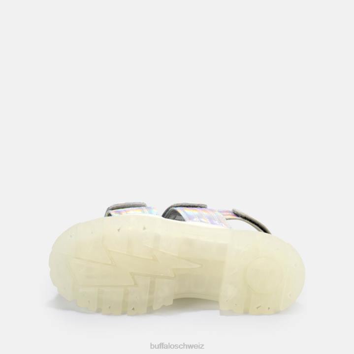 Buffalo Aspha SND Plateausandale vegan 846Z919 Silber|Sandalen