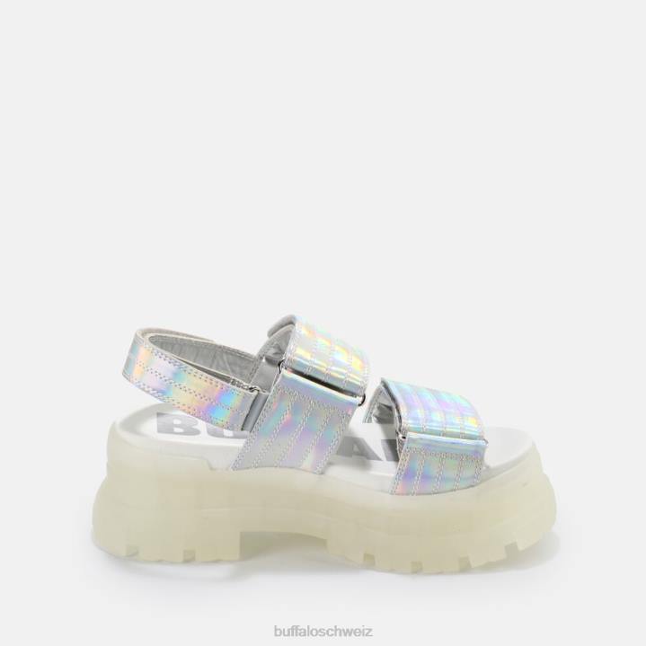 Buffalo Aspha SND Plateausandale vegan 846Z919 Silber|Sandalen
