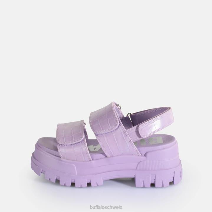 Buffalo Aspha Snd Plateausandalen vegan 846Z15 Lavendel|Sandalen