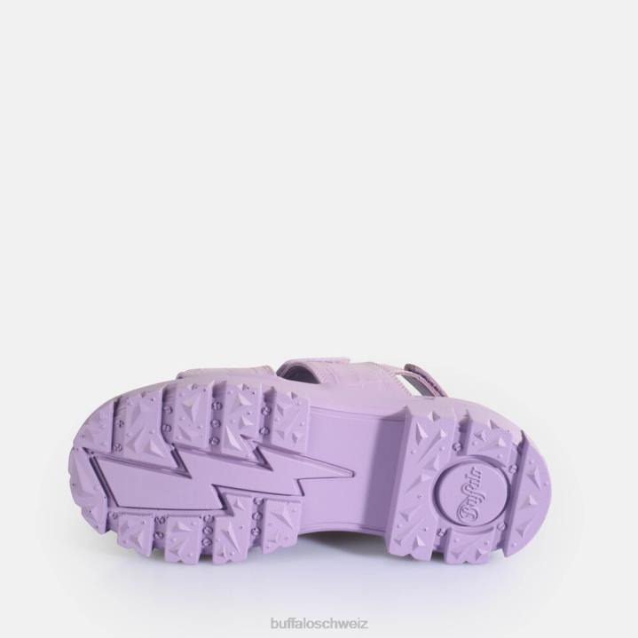 Buffalo Aspha Snd Plateausandalen vegan 846Z15 Lavendel|Sandalen