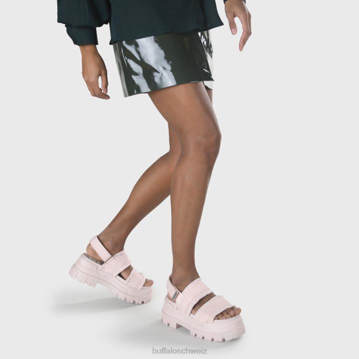 Buffalo Aspha Strap-Plattform-Sandale, vegan 846Z257 Rose|Sandalen
