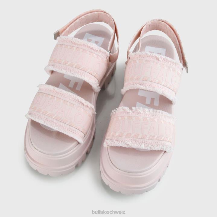 Buffalo Aspha Strap-Plattform-Sandale, vegan 846Z257 Rose|Sandalen