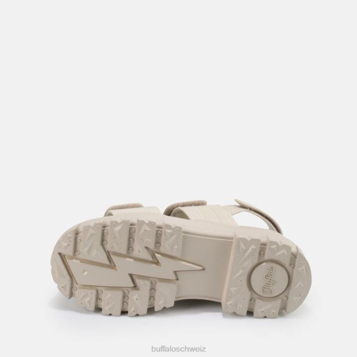 Buffalo Aspha und Sandale vegan 846Z14 Creme|Sandalen
