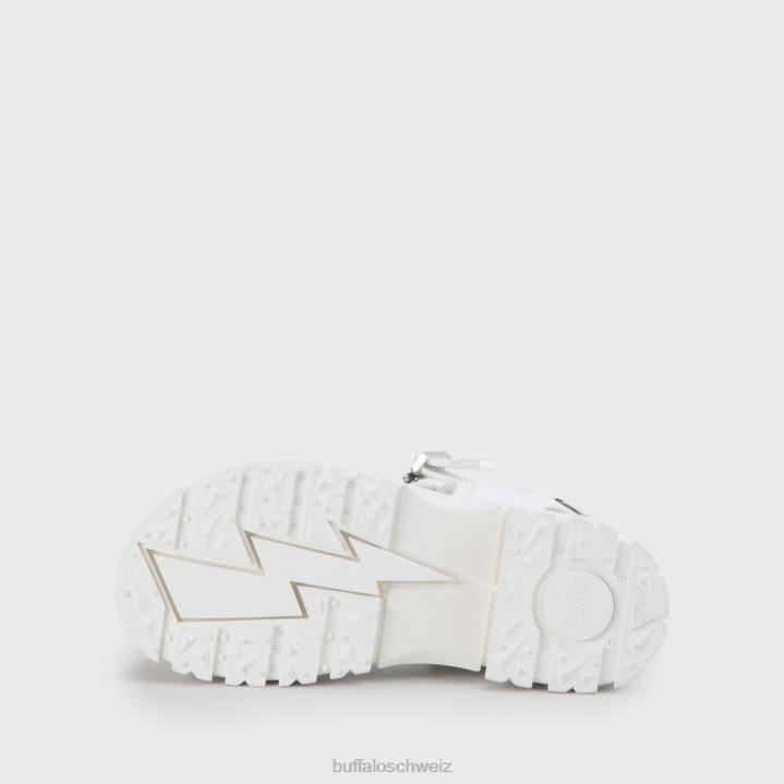 Buffalo Jojo Plateausandale vegan 846Z752 Weiss|Sandalen