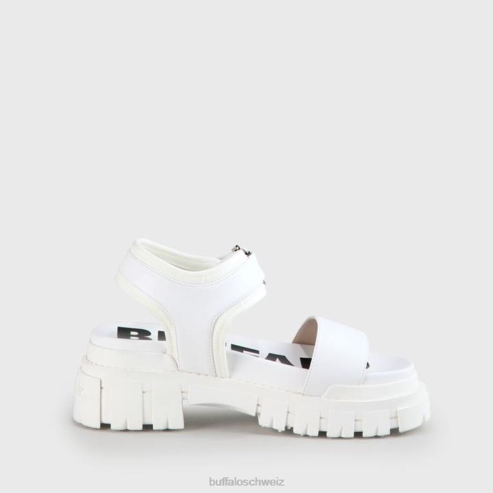 Buffalo Jojo Plateausandale vegan 846Z752 Weiss|Sandalen