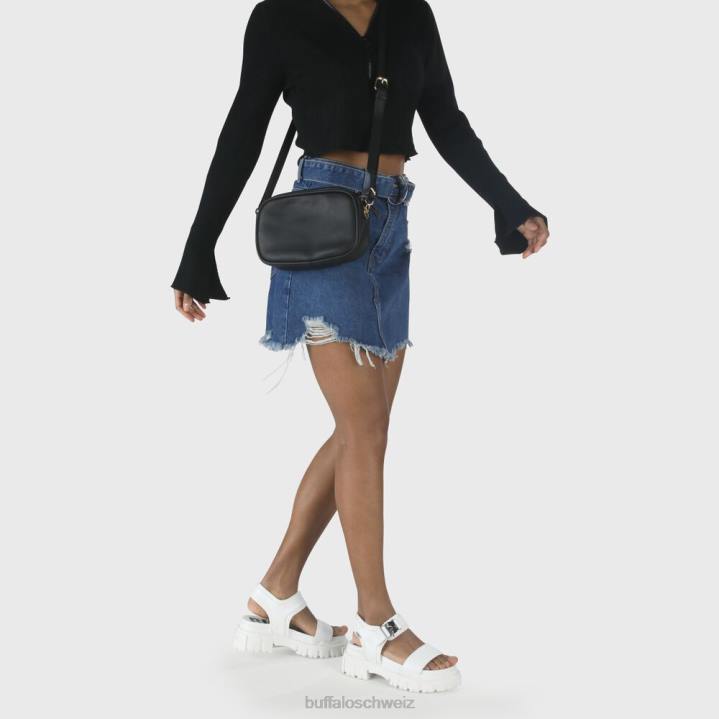 Buffalo Jojo Plateausandale vegan 846Z752 Weiss|Sandalen