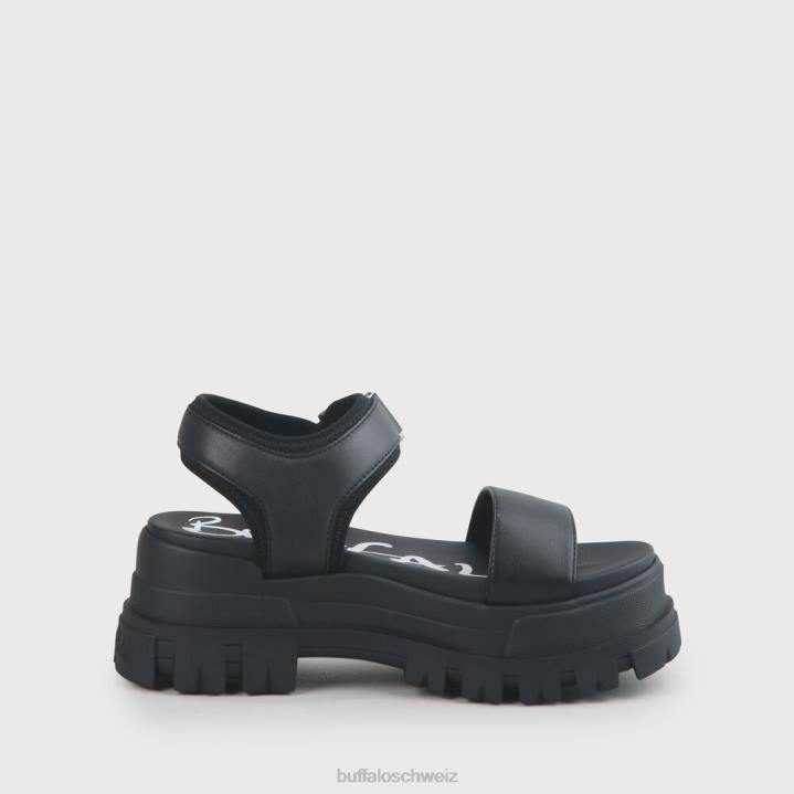 Buffalo Jojo Plateausandalen vegan 846Z753 Schwarz|Sandalen