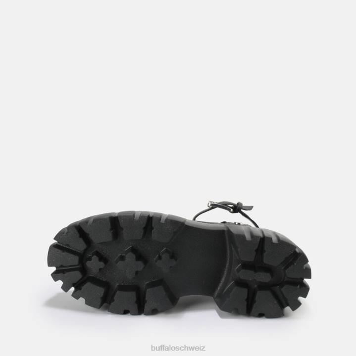 Buffalo Lion Riv Plateausandale vegan 846Z871 Schwarz|Sandalen