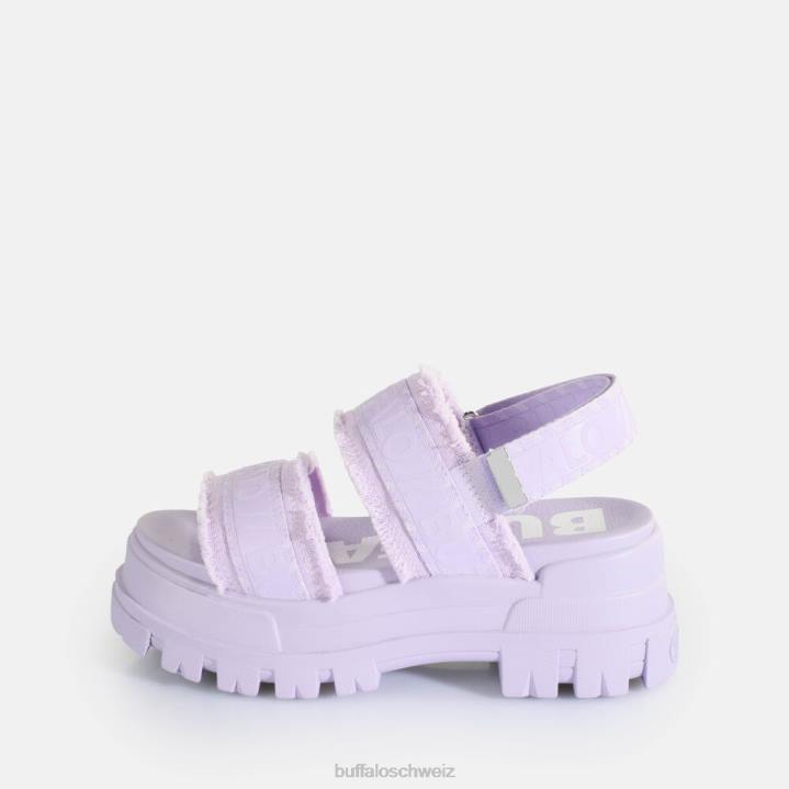 Buffalo aspha str Plateausandalen vegan 846Z259 Lavendel|Sandalen