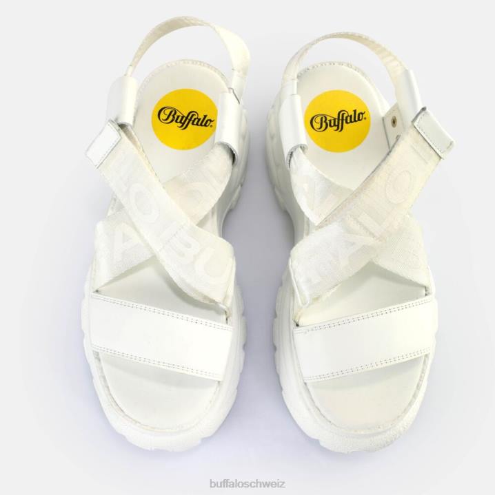 Buffalo klassische und Plateausandalen 846Z497 Weiss|Sandalen