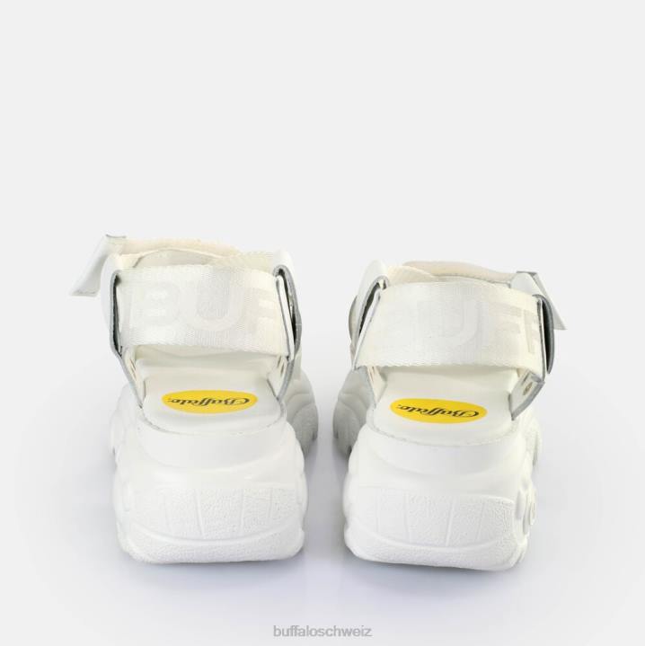 Buffalo klassische und Plateausandalen 846Z497 Weiss|Sandalen