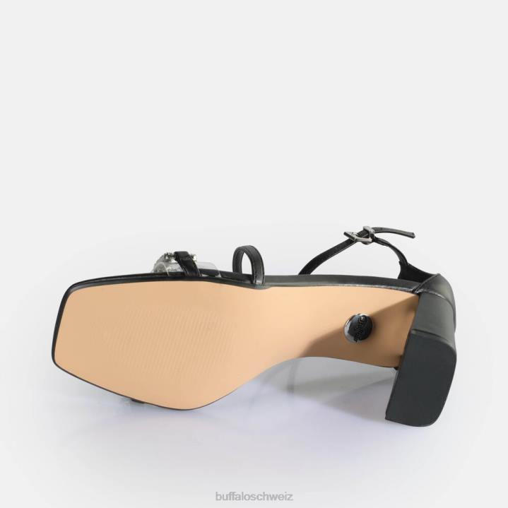 Buffalo April Glam-Sandalen mit Absatz, vegan 846Z86 Schwarz|Sandalen