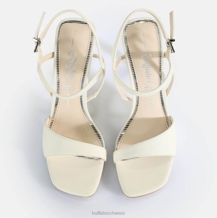 Buffalo Blair Finess Sandaletten vegan 846Z152 Weiss|Sandalen