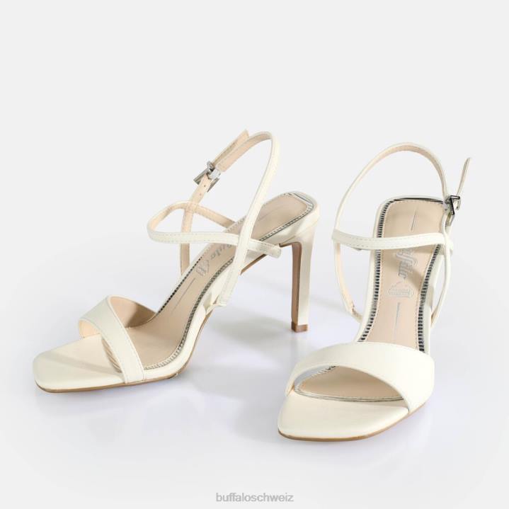 Buffalo Blair Finess Sandaletten vegan 846Z152 Weiss|Sandalen