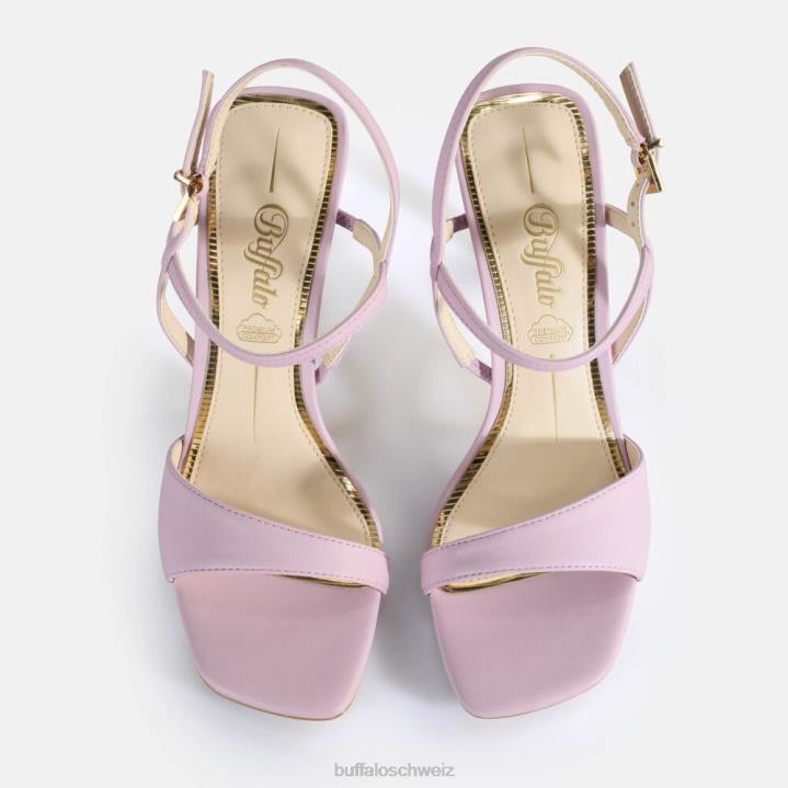 Buffalo Blair Finess Sandaletten vegan 846Z153 Lavendel|Sandalen