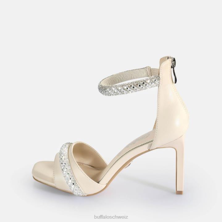 Buffalo Blair Spark Sandalen mit Absatz, vegan 846Z697 Creme|Sandalen