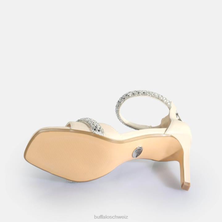 Buffalo Blair Spark Sandalen mit Absatz, vegan 846Z697 Creme|Sandalen