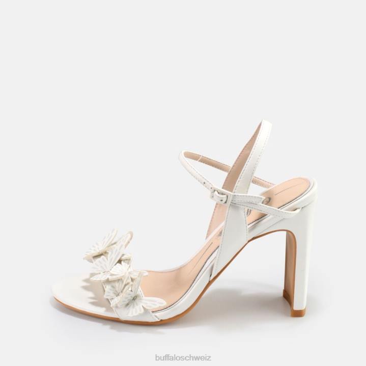 Buffalo Carla Schmetterlingssandale 846Z279 Elfenbein|Sandalen