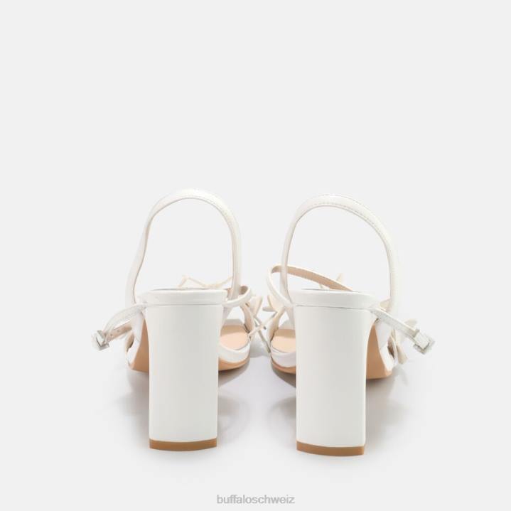 Buffalo Carla Schmetterlingssandale 846Z279 Elfenbein|Sandalen