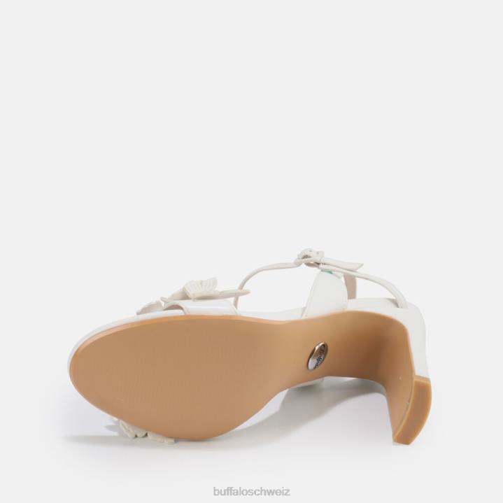 Buffalo Carla Schmetterlingssandale 846Z279 Elfenbein|Sandalen
