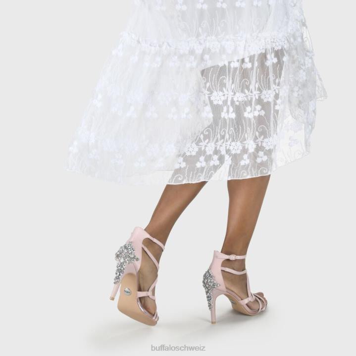 Buffalo Claudia-Sandale mit Knöchelriemen 846Z338 Rosa|Sandalen