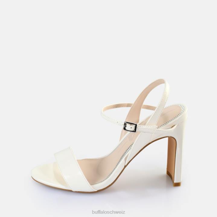 Buffalo Jeans-Sandalen mit Absatz, vegan 846Z40 Weiss|Sandalen
