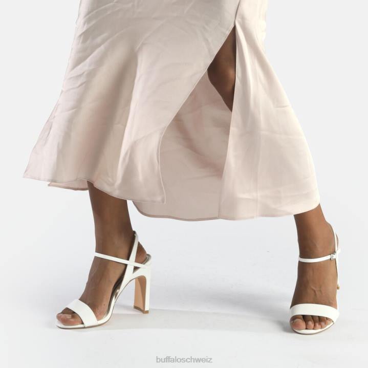 Buffalo Jeans-Sandalen mit Absatz, vegan 846Z40 Weiss|Sandalen