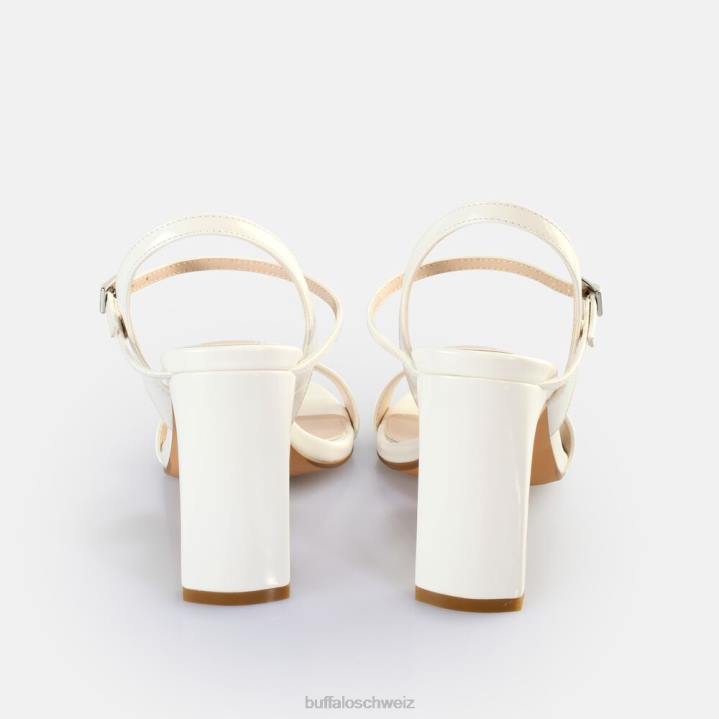 Buffalo Jeans-Sandalen mit Absatz, vegan 846Z40 Weiss|Sandalen