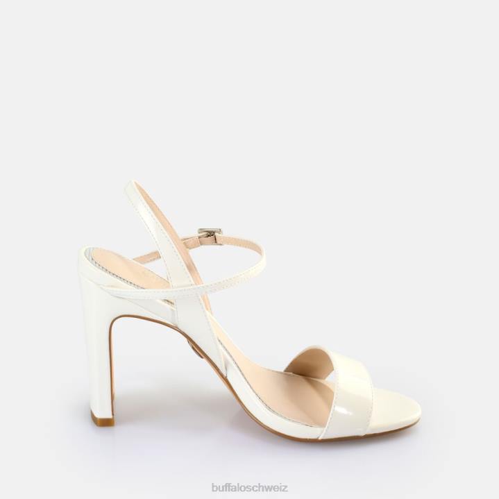 Buffalo Jeans-Sandalen mit Absatz, vegan 846Z40 Weiss|Sandalen