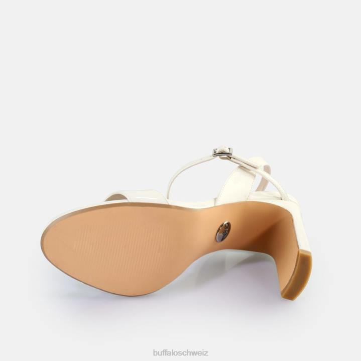 Buffalo Jeans-Sandalen mit Absatz, vegan 846Z40 Weiss|Sandalen