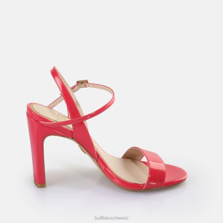 Buffalo Jeans-Sandalen mit Absatz, vegan 846Z41 dunkelpink|Sandalen