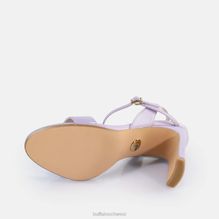 Buffalo Jeans-Sandalen mit Absatz, vegan 846Z42 Lavendel|Sandalen