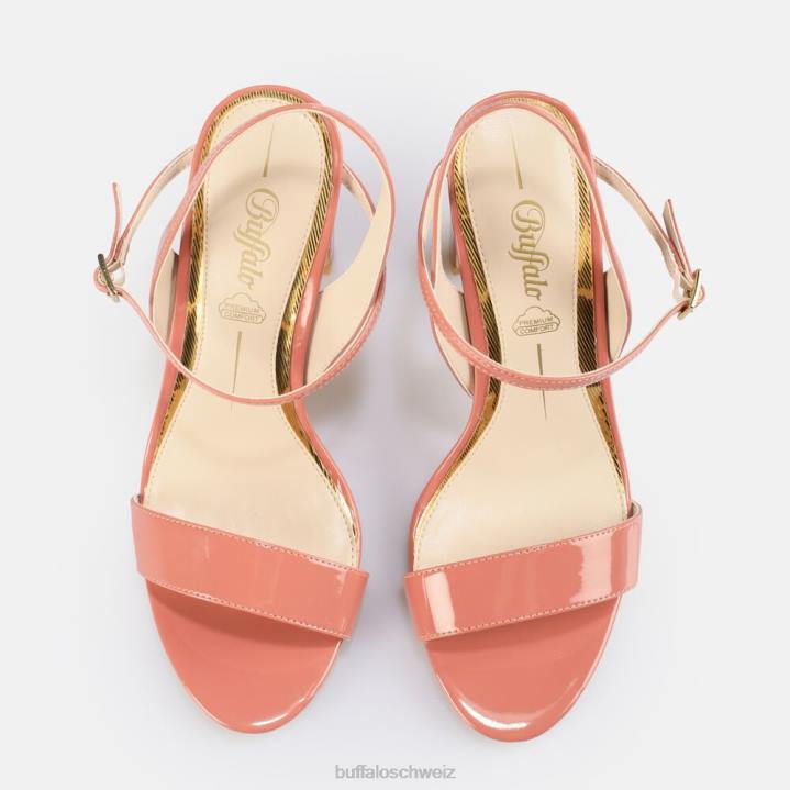 Buffalo Jeans-Sandalette mit Absatz, vegan 846Z38 Beere|Sandalen