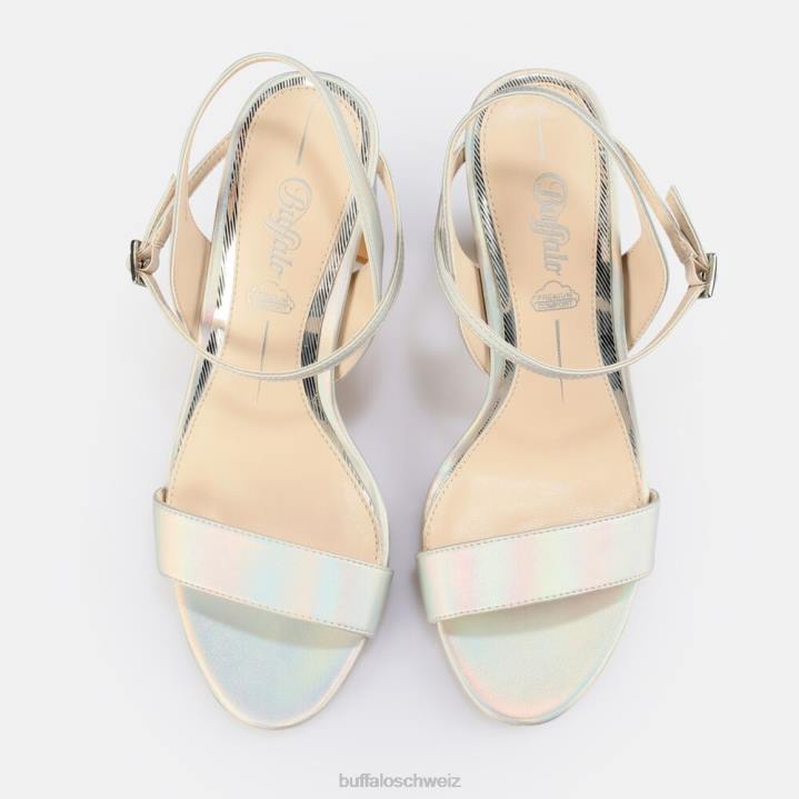 Buffalo Jeans-Sandalette mit Absatz, vegan 846Z904 Meerjungfrau|Sandalen